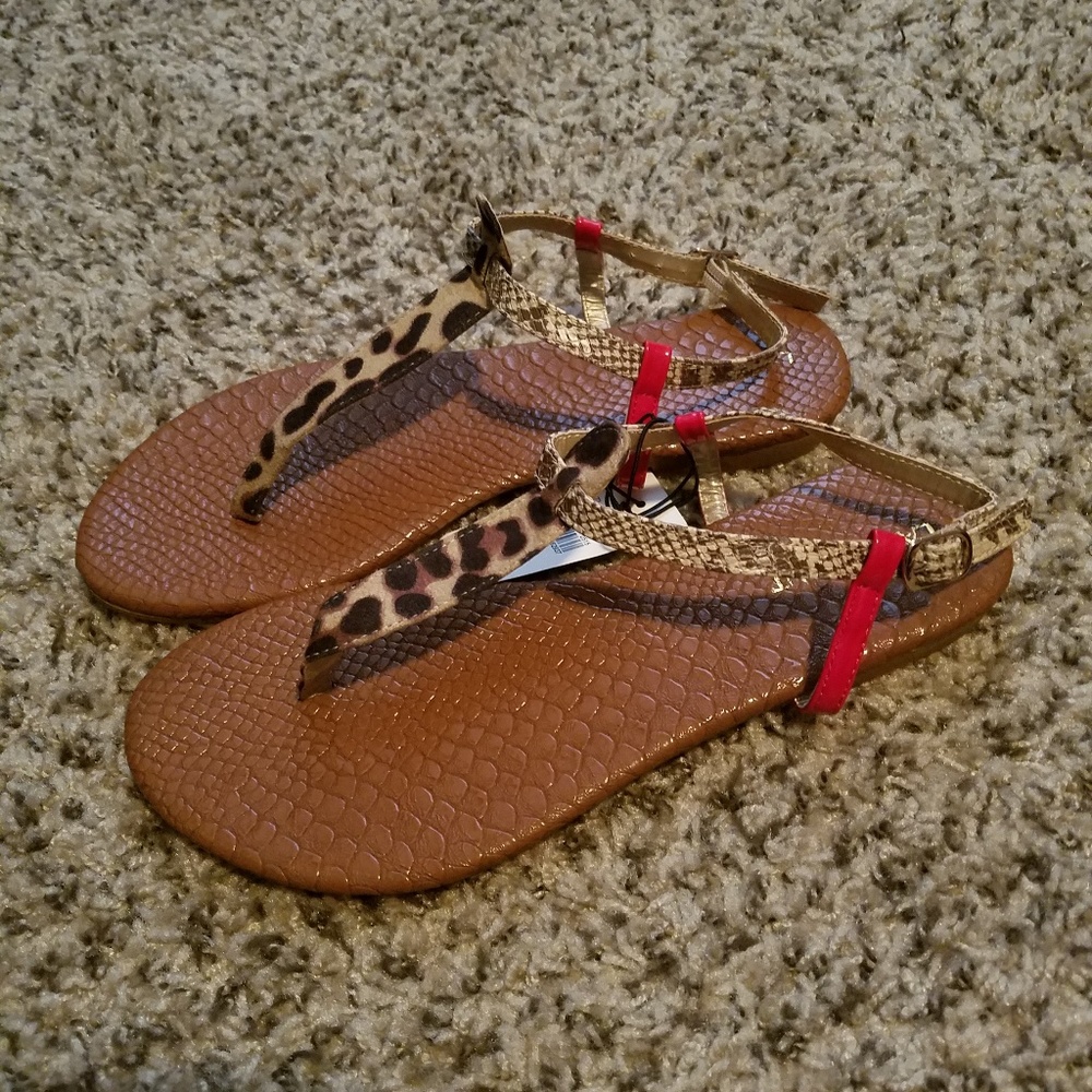 Lane Bryant Animal Print Sandals
